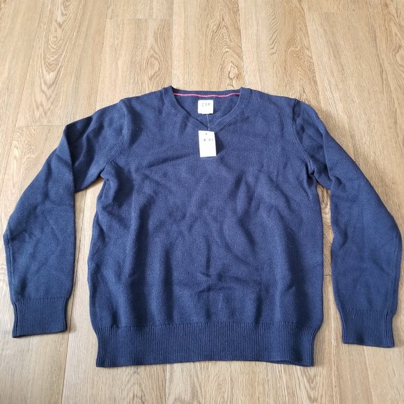 GAP Other - NWT GAP Kids V-Neck Sweater Navy Blue Size 8